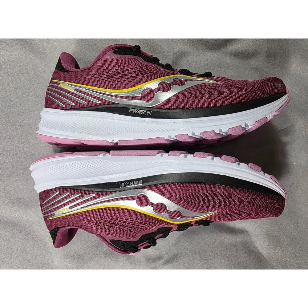 Saucony Ride 14 Running Shoes Women 8.5 Violet Quartz Vizigold S10650-18 NEW